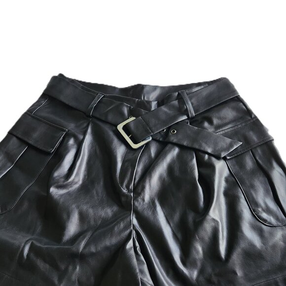 I.N.C. International Concepts INC Womens Black Faux Leather Shorts Size: 16 - Picture 6 of 10